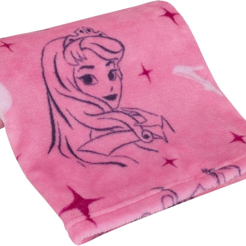 Disney Princess Pink & Purple Aurora, Snow White, & Cinderella Super Soft Baby